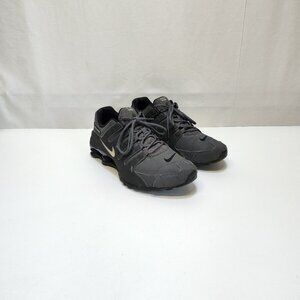 Nike Shox NZ Dark Gray 378341-059 NuBuck Upper Athletic Shoes Mens 12 Cushioned